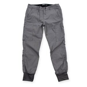 Prana Pants Women's Size 4 Gray Cargo Jogger Hiking Casual Stretch